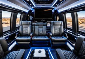 Luxury private airport car service Houston – spacious SUV interior