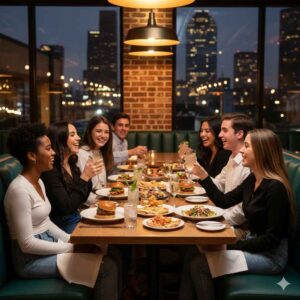 Selecting a group-friendly restaurant near the prom venue helps the evening start smoothly