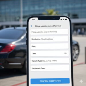 Online booking system for Hobby Airport car service in Houston