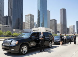 Executive corporate limo service in downtown Houston